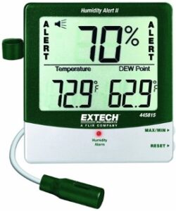 6. Extech 445815 Hygro-Thermometer Humidity Alert with Dew Point
