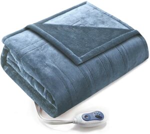 Comfort Spaces Luxury Microplush Electric Wrap Blanket