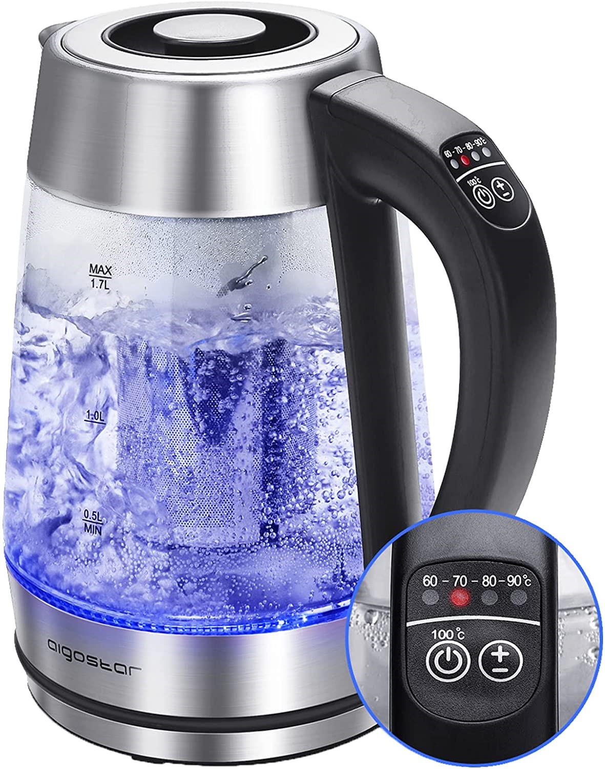 Aigostar Electric Kettle and Tea Infuser