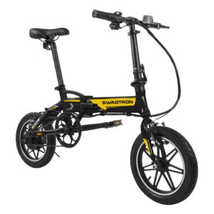 1. Swagtron EB-5 Pro Folding Electric Bicycle